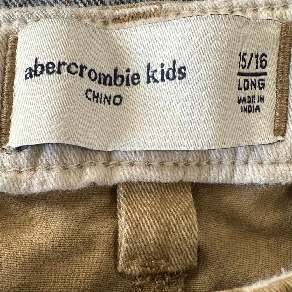 Abercrombie Kids Chino Pants Size 15/16 Long - Picture 6 of 8